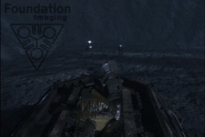 Shot 226a: Creepy pullback to reveal damaged base on Pluto.